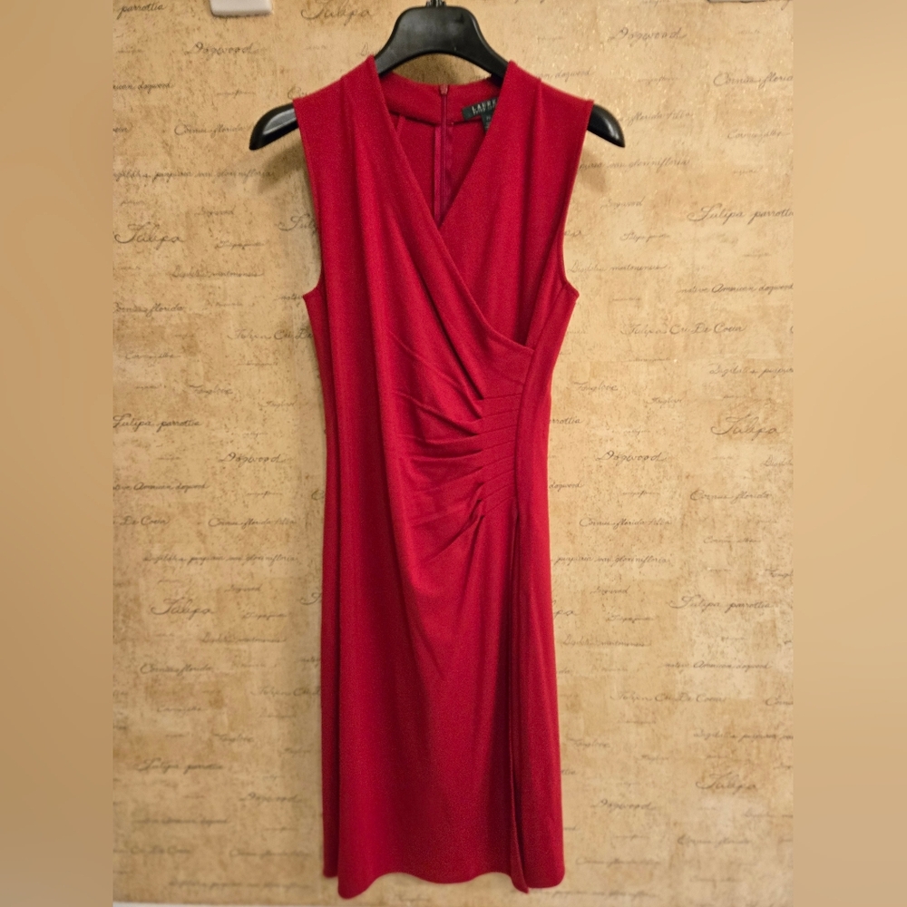 Ralph Lauren Red Midi Dress
